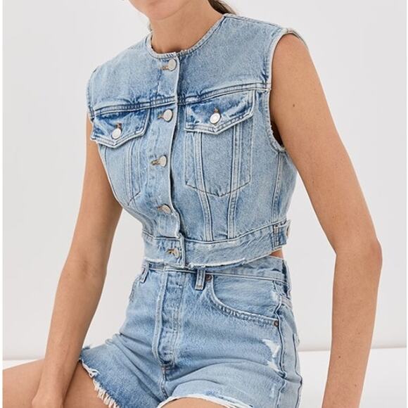 AGOLDE Leo Denim Vest - Picture 7 of 7